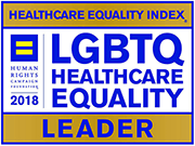 Healthcare Equality Index badge.